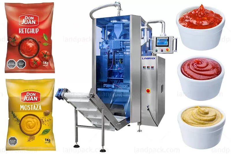 Tomato Sauce Ketchup Packing Machine With CIP Cleaning System