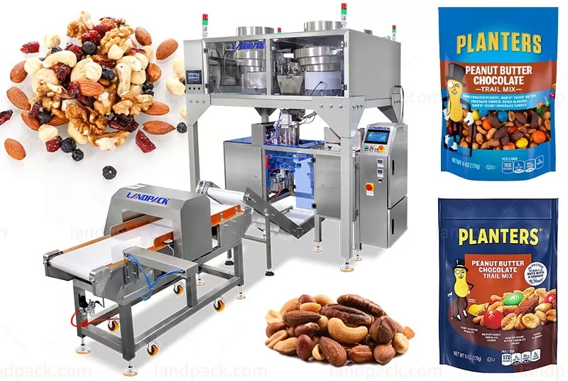 Economical Nuts Mixing Mini Zipper Pouch Doypack Filling Sealing Packaging Machine