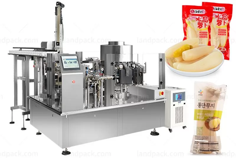 High Quality Rotary Vacuum Pickle Kimchi Packaging Machine