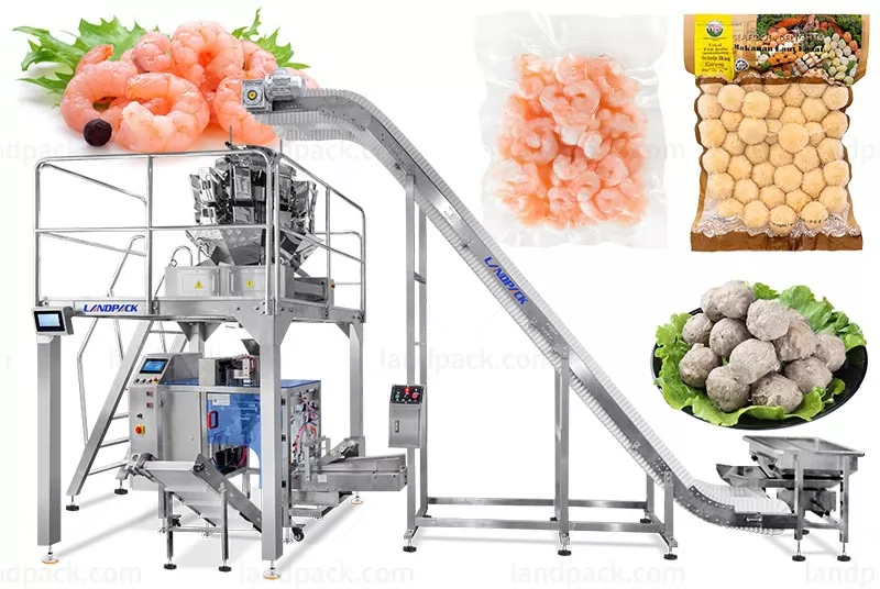 Multi-Function Frozen Food Shrimp Meat Ball Vacuum Doypack Packing Machine