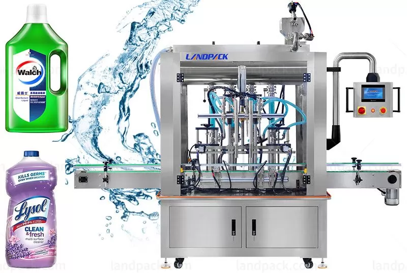 Automatic 4 Head Liquid Piston Pump Filling Machine