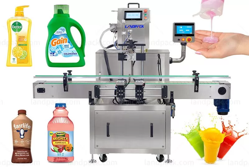 High Precision Liquid Bottle Filling Machine With Gear Pump