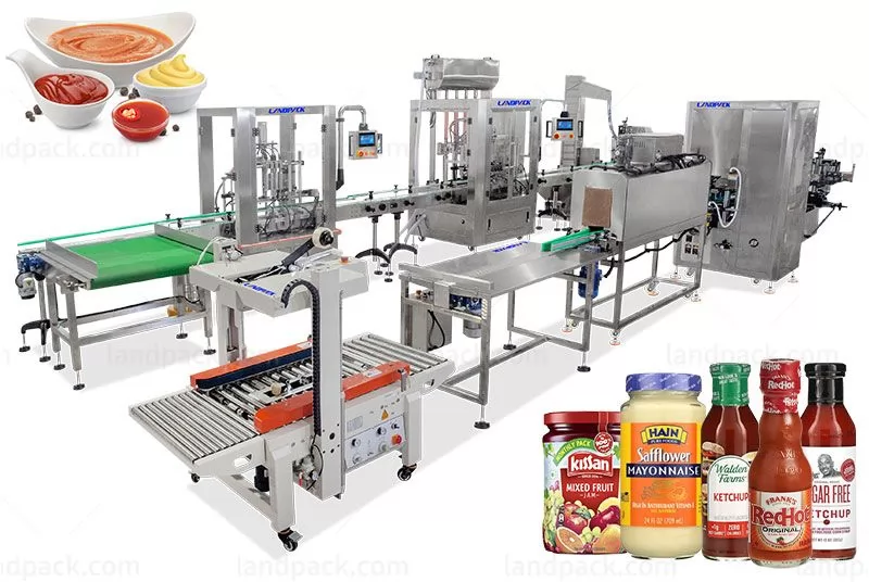 Automatic Low Liquidity Liquid Filling Capping Labeling Machine With Shrink Wrapper