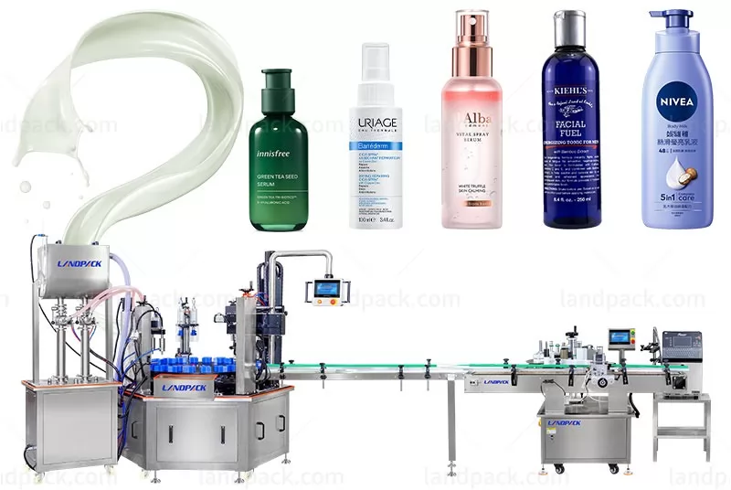 High-Efficiency Liquid Cream Bottle Filling And Capping Machine