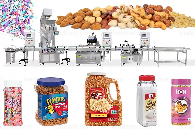 High Precision Granule Square Round Bottle Filling Capping Labeling Machine