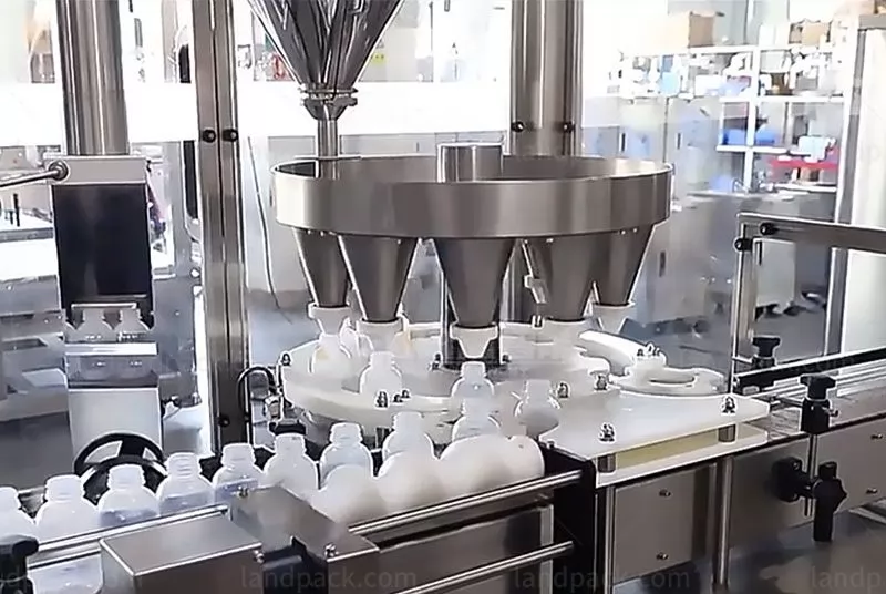 powder filling machine bottle