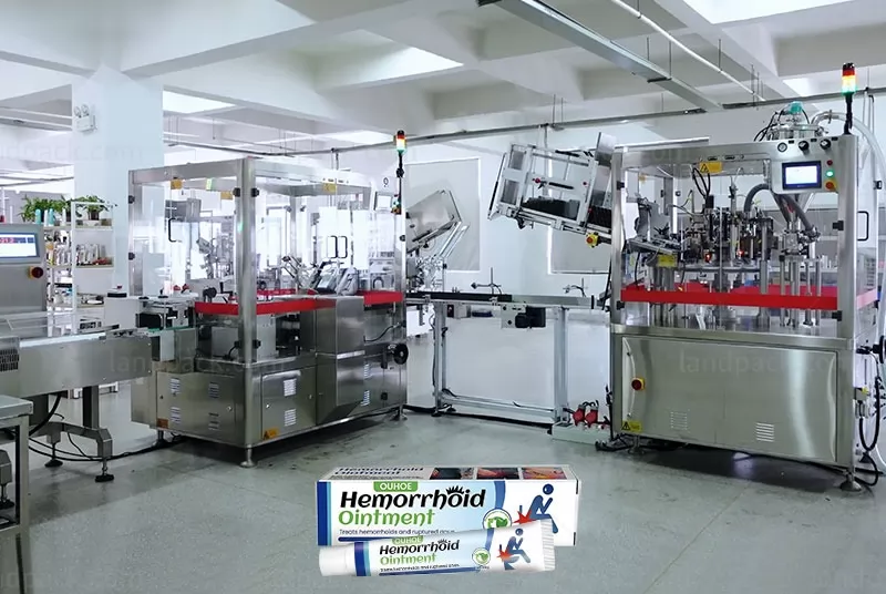 Fully Automatic Liquid Tube Filling Sealing Cartoning Machine Production Line
