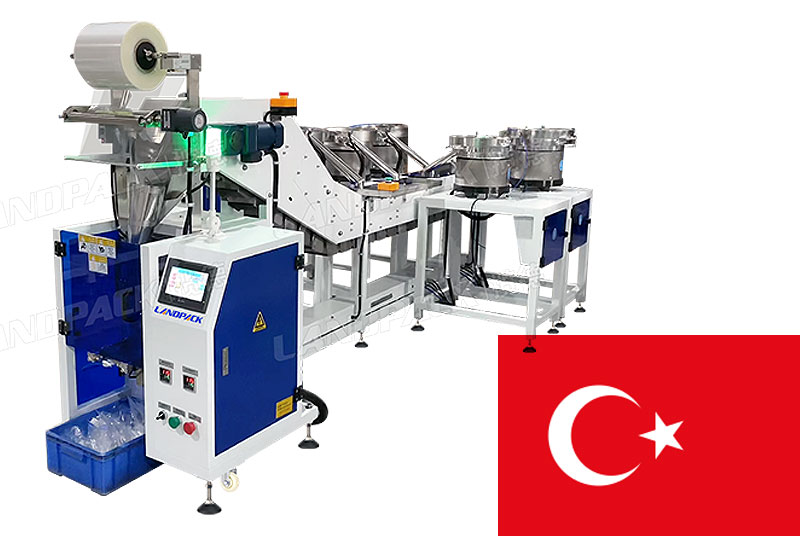 Landpack Customized 2 Sets Hardware Counting Packing Machines For Turkey Customer