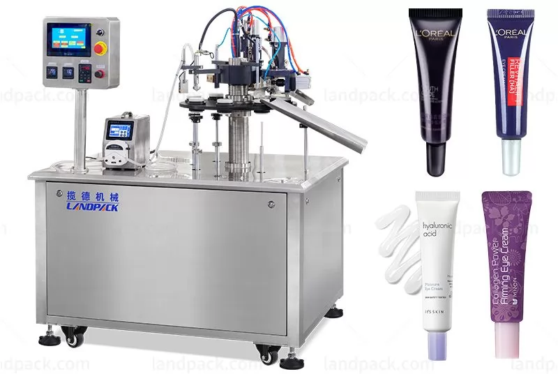 Semi Automatic Plastic Cosmetic Cream Soft Tube Filling Sealing Machine