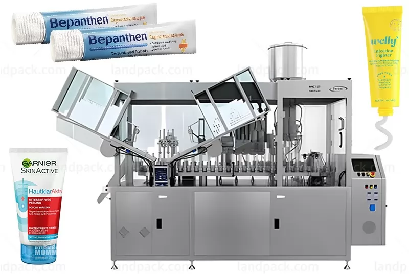 Automatic Soft Toothpaste Tube Filler Plastic Composite Plc Cosmetic Tube Filling Sealing Machine