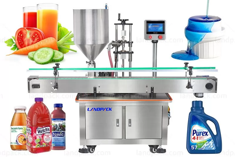 Semi Auto Water Melon Juice Fruit Juice Bottling Filling Machine