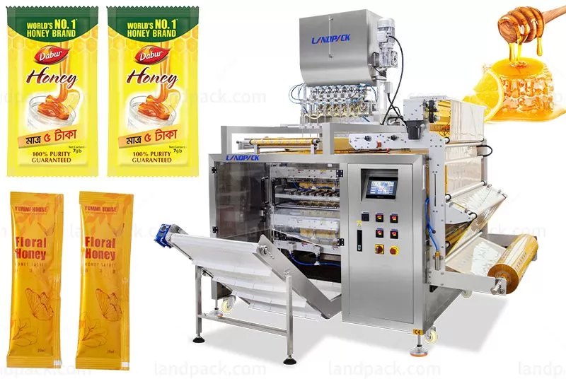 Automatic 7 Lanes Sticky Liquid Sachet Packing Filling Sealing Machine