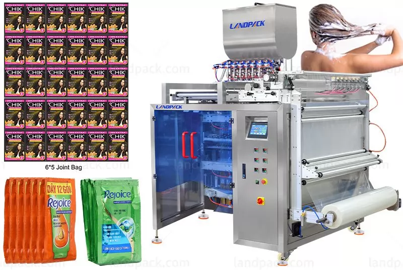 Automatic Multi Track Liquid Sachet Bag Packing Machine 4 Side Sealing Machine