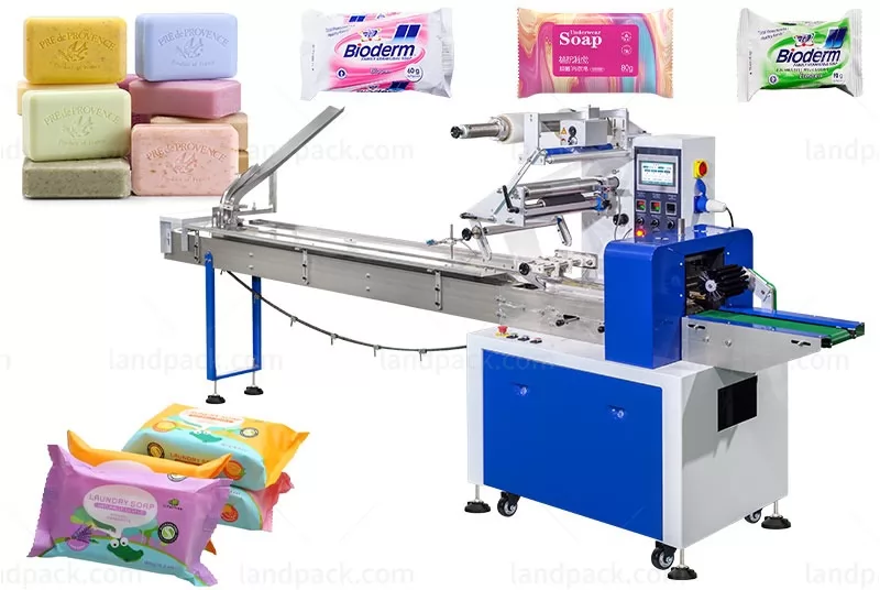 Fully Automatic Horizontal Soap Flow Wrapping Pillow Bag Packing Machine