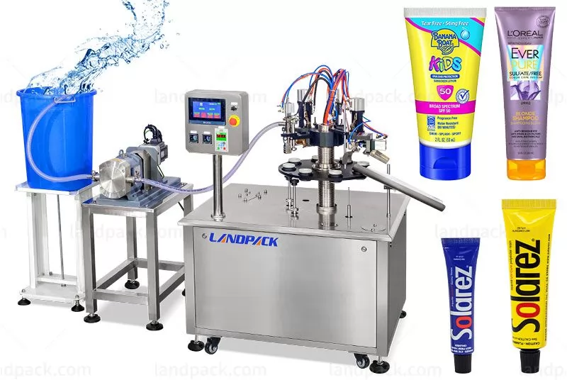 Semi Automatic Glue Plastic Soft Lami Tube Filling And Sealing Machine