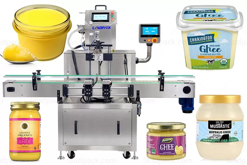 High Precision Ghee Bottle Filling Machine With Gear Pump