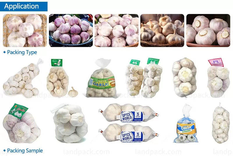 garlic packing net bag machine