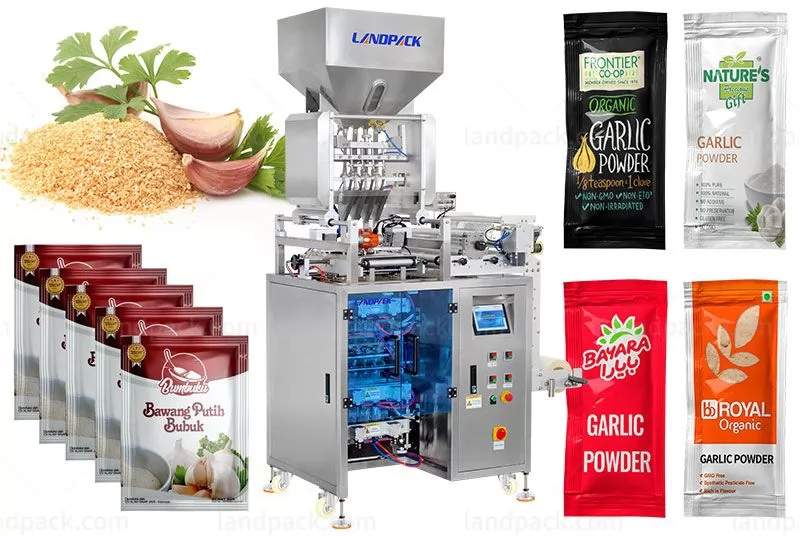 High Speed Multi Lane Garlic Powder Sachet Filling Sealing Machine