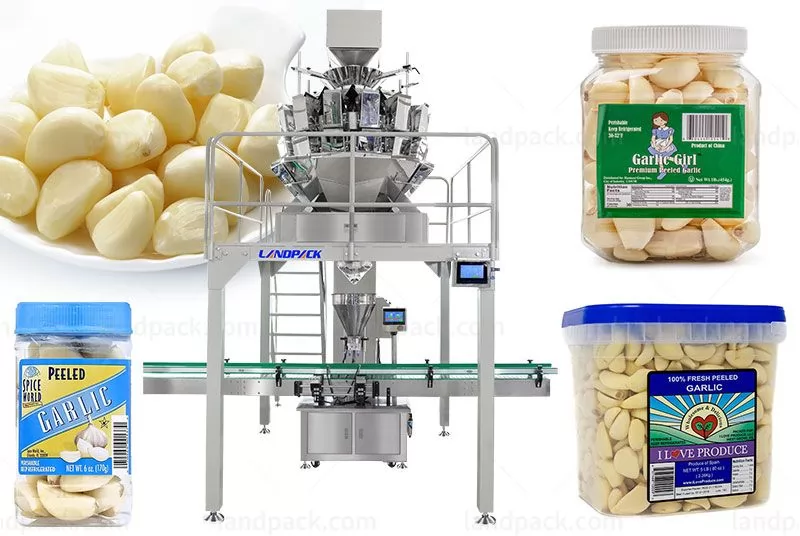 High Speed Automatic Granule Garlic Bottle Jar Filling Machine