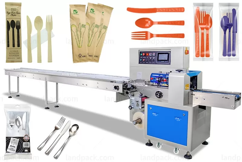 Automatic Cutlery Plastic Spoon Frequency Flow Packing Machine