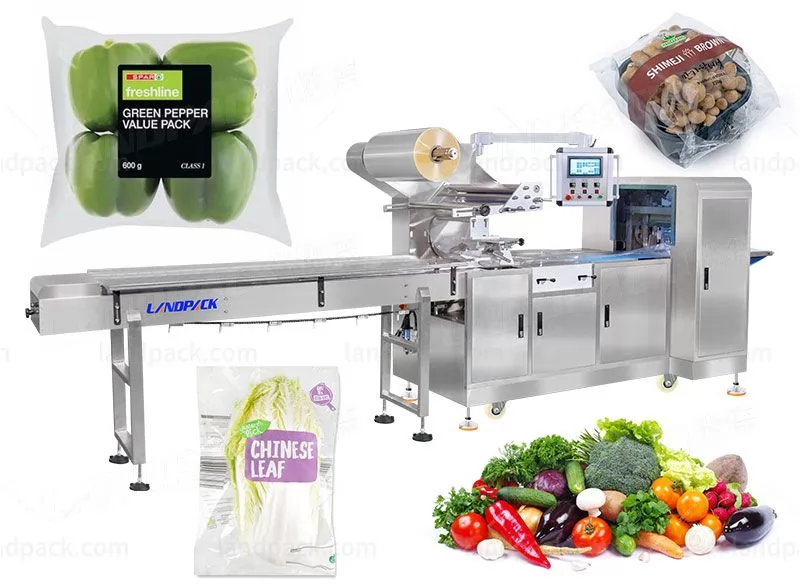 Automatic Vegetable Tomato Horizontal Pillow Type Wrapping Machine