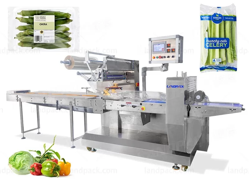 Automatic Horizontal Fresh Vegetables HFFS Flow Packaging Machine