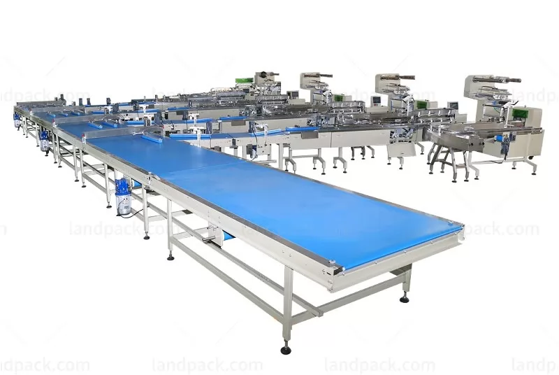 Automatic Packaging Line Snack Food Packing Machine For Cupcake Noodles Slice Bread