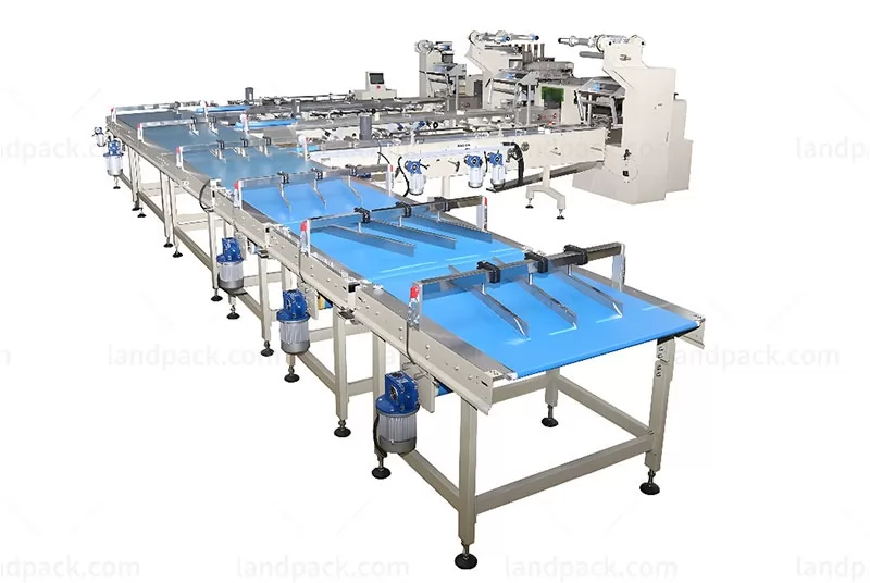 Automatic Packaging Line Cookies Biscuit Feeding Packing Machine For Baked Food
