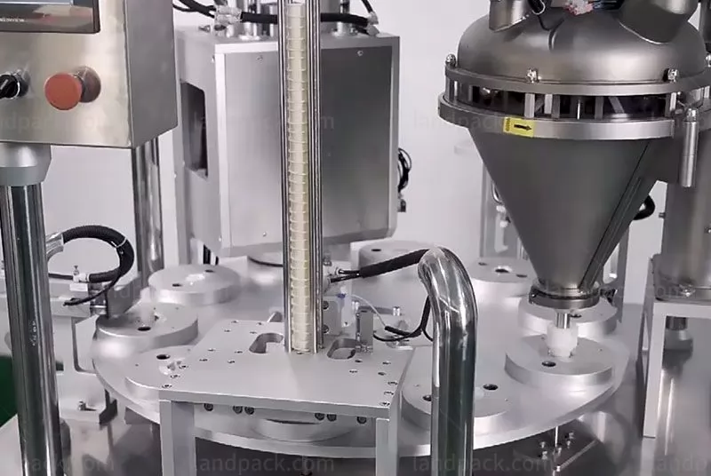 coffee capsule filling and sealing machine