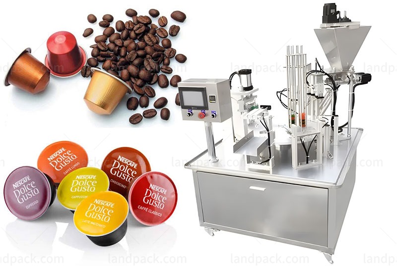 Fully Automatic Coffee Capsule Coffee Pod Filling Sealing Packing Machine