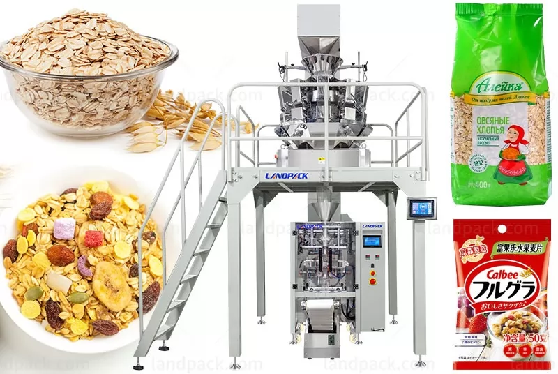 Automatic Vertical Oatmeal Grain Form Filling Sealing Packaging Machine