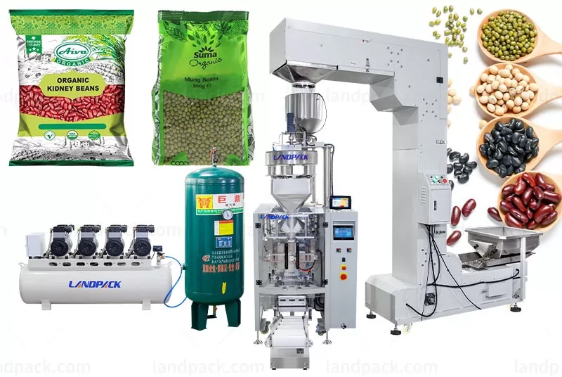 Automatic Whole Grains Granule Vertical Packing Machine With TTO Printer
