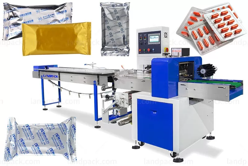 Automatic Pharma Pill Horizontal Flow Wrapping Packing Machine