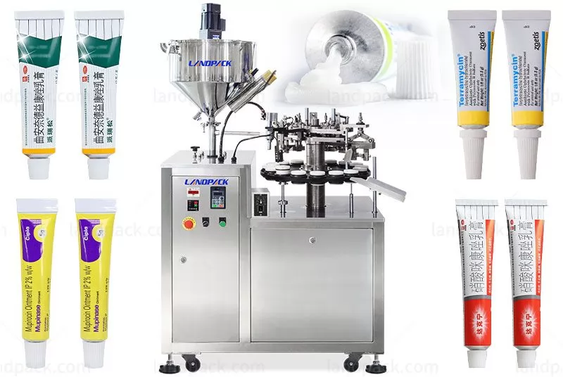 Semi Automatic Medicine Pharma Paste Aluminum Tube Filling Machine