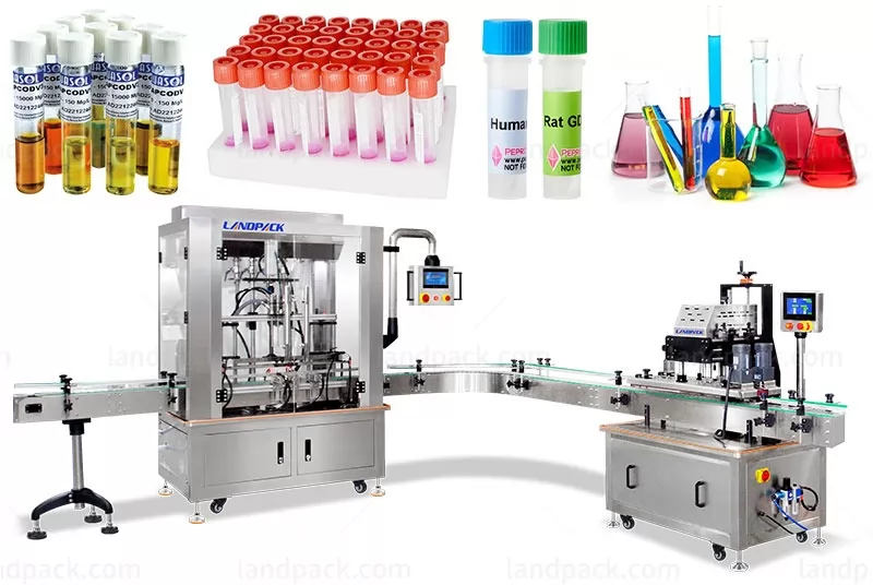 Automatic Pharmaceutical Reagent Test Tube Filling and Sealing Packaging Filler Line Machine