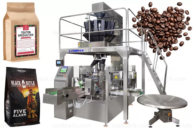 Multi-function Coffee Bean Rotary Stand Up Pouch Packing Machine