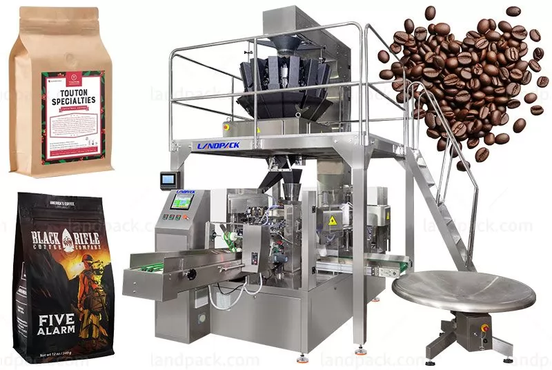 Multi-function Coffee Bean Rotary Stand Up Pouch Packing Machine