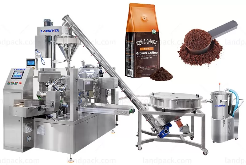 Automatic Coffee Powder Rotary Packing Machine Premade Pouch Doypack Packaging Machine