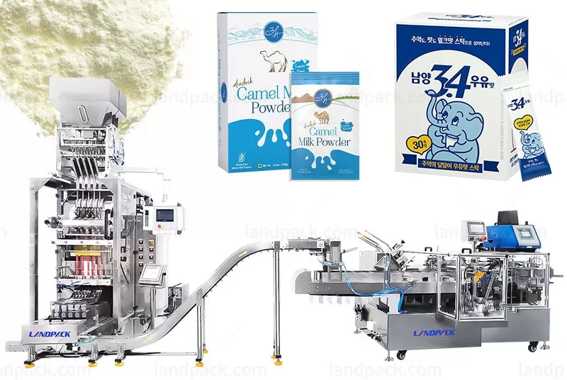 Automatic Multi-Lane Milk Powder Stick Packaging Machine Boxing Production Line