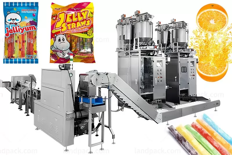 Automatic Multi Lane Jelly Ice Lollies Stick Packing Machine Stick Cartoning System