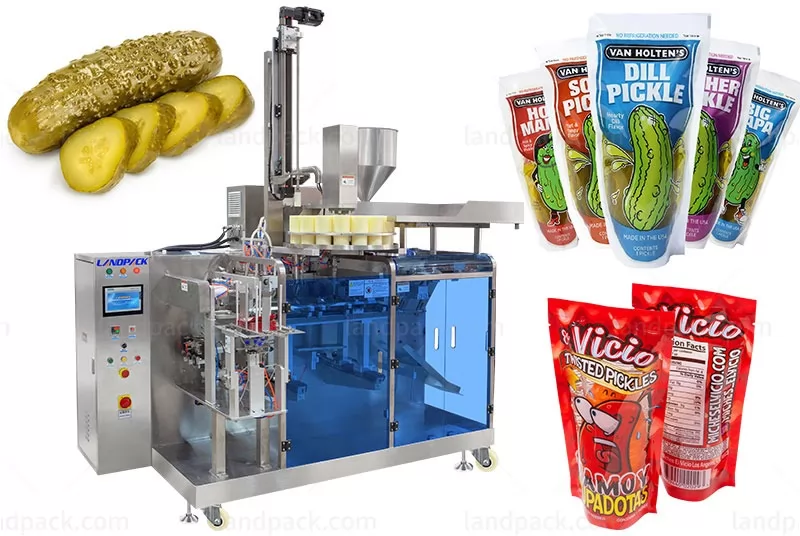 Low Cost Pickled Cucumber Zipper Pouch Mini Doypack Packing Machine