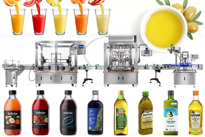 Automatic Liquid Filling Capping Line With Bottle Washing Machine