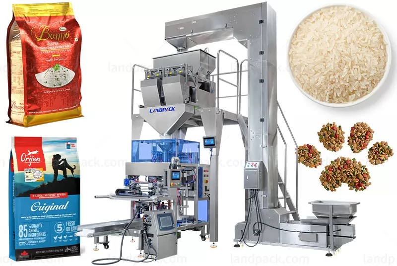 Automatic 1-10kg Grain Rice Stand Up Pouch Filling Packing Machine