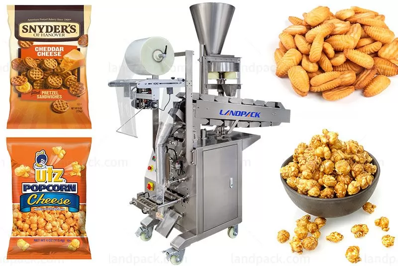 Automatic Rusk Snack Packing Machine With Measuring Cup