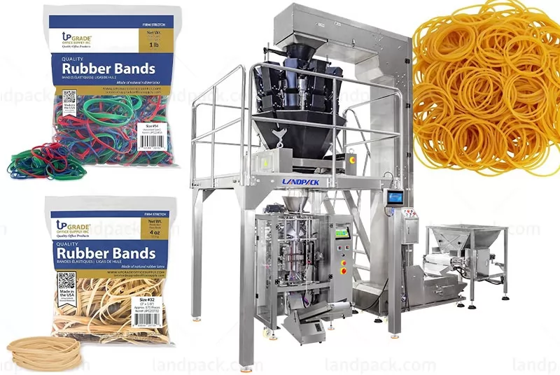 Automatic Plastics Fittings Rubber Bands Vertical Packing Machine