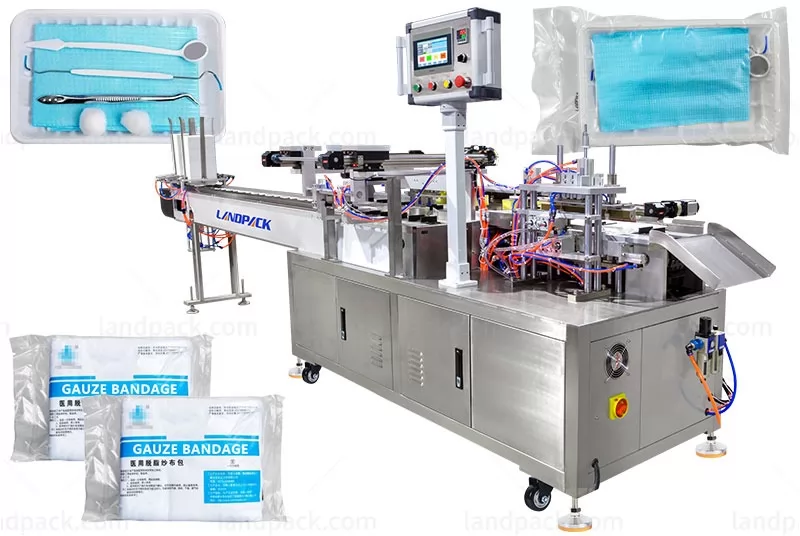 Automatic Dental Tray Bag Vacuum Flow Wrapping Packing Machine