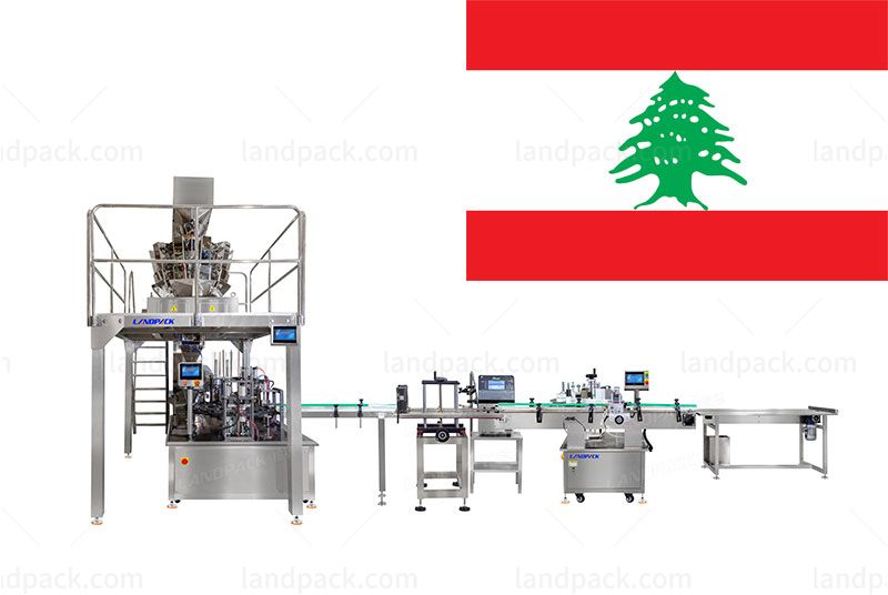 Crispy Corner Snack Cup Filling Sealing Line For Lebanon Customer