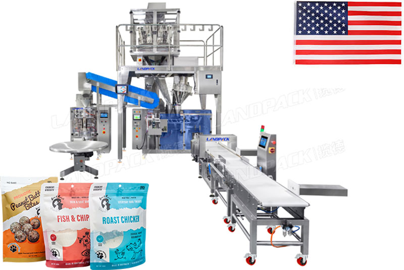 America Automatic Nut Mixing Doypack Pouch Packing Machine Customer Case