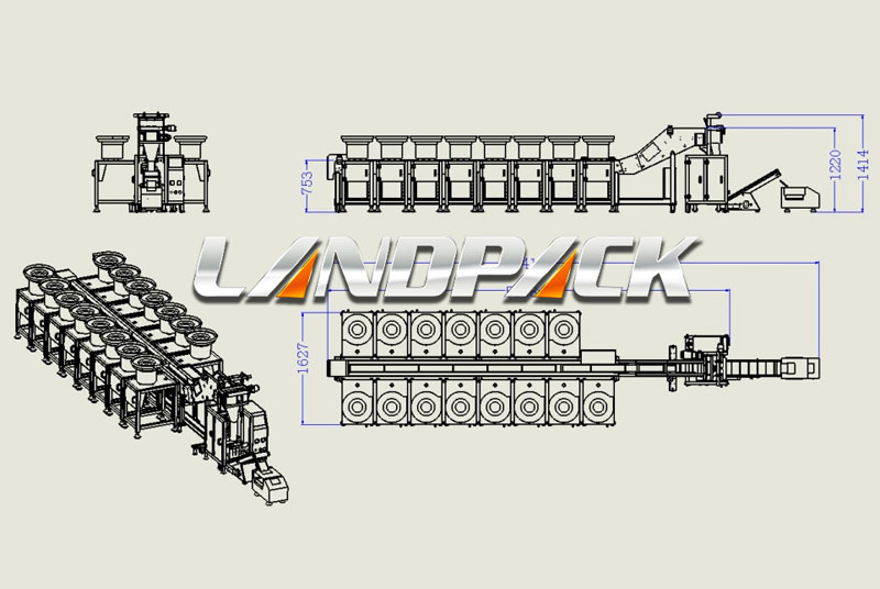 Automatic Furniture Fittings Counting Packing Machine Line For South Africa Customer