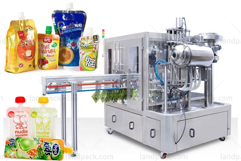 Canada Juice Spout Pouch Filling Machine Customer Case